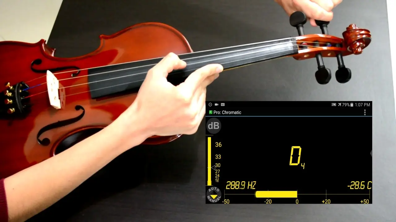 notas de violin para afinar - Cómo se afina un afinador de violín