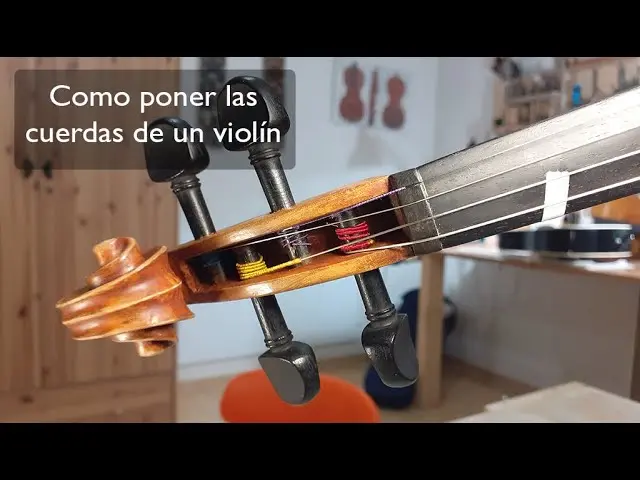 como encordar un violin - Cómo se coloca el puente de un violín