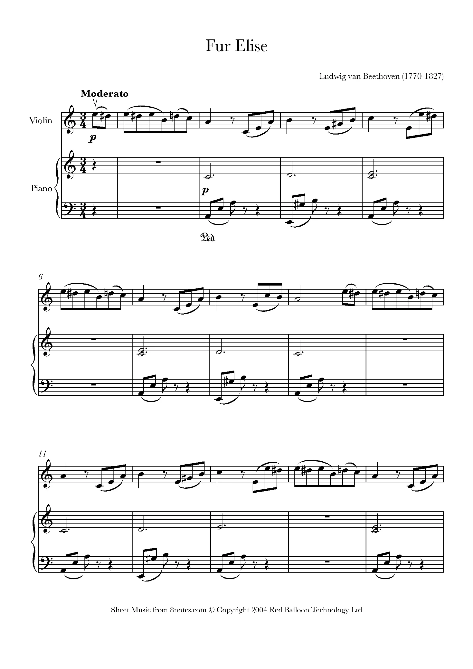 beethoven fur elise violin - Did Beethoven make Für Elise deaf