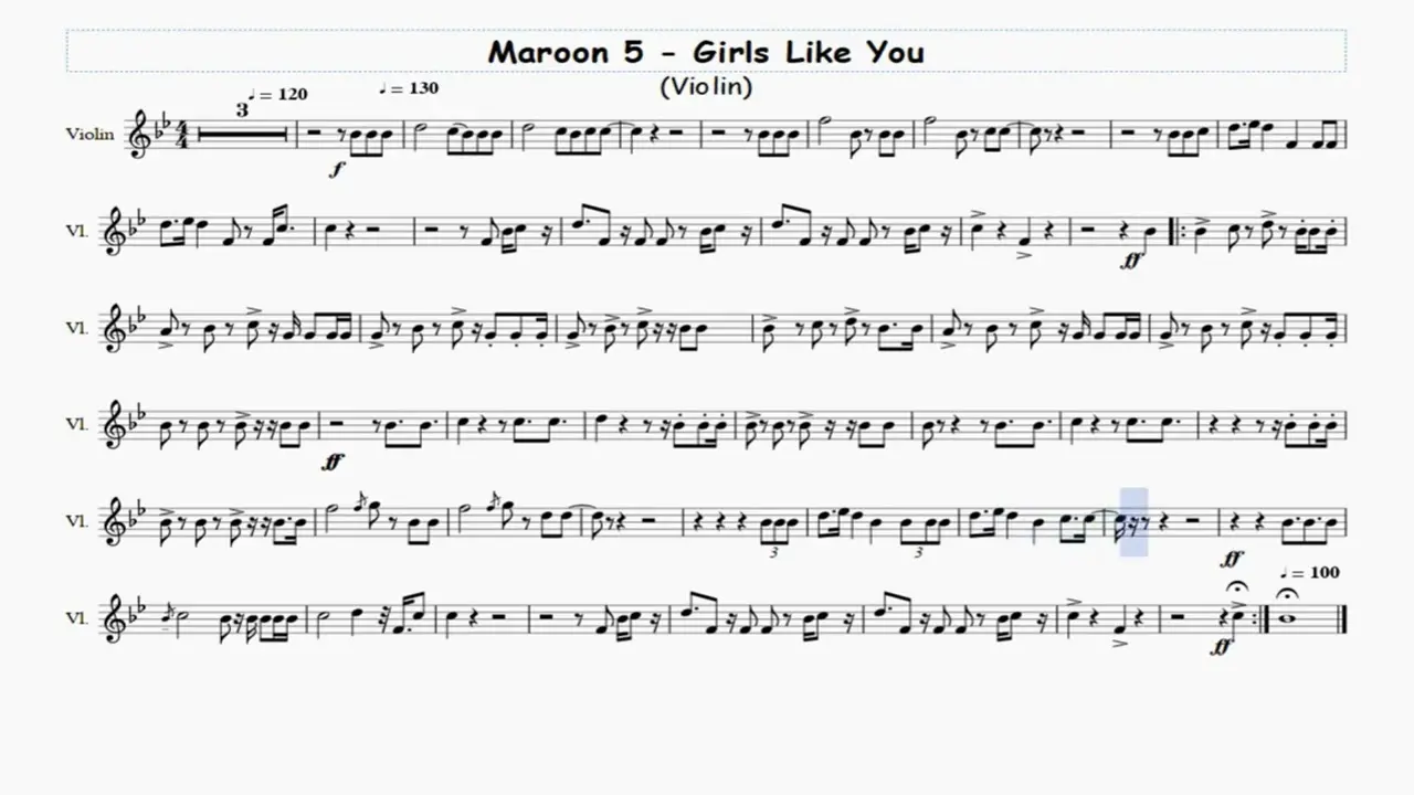 girls like you violin - Did Maroon 5 break up