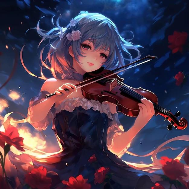 anime tocando el violin - Dónde ver Blue Orchestra