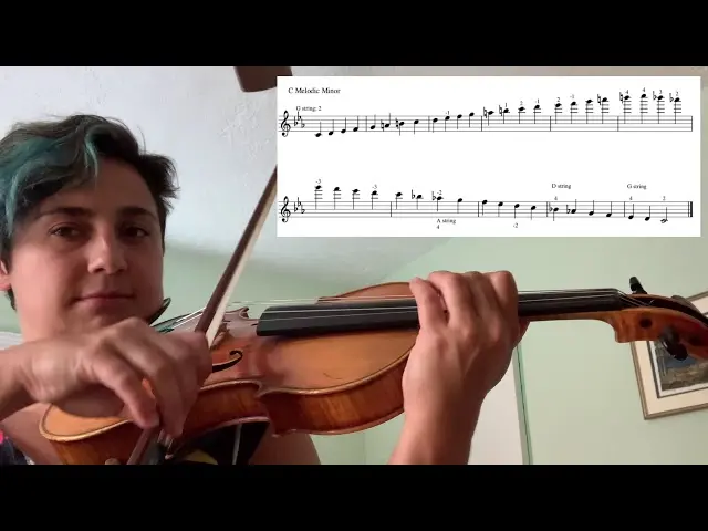 c minor violin - How Do you play C major on violin