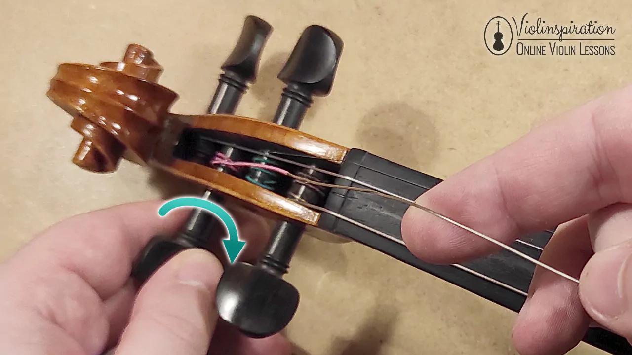 how to change violin strings - How hard is it to restring a violin
