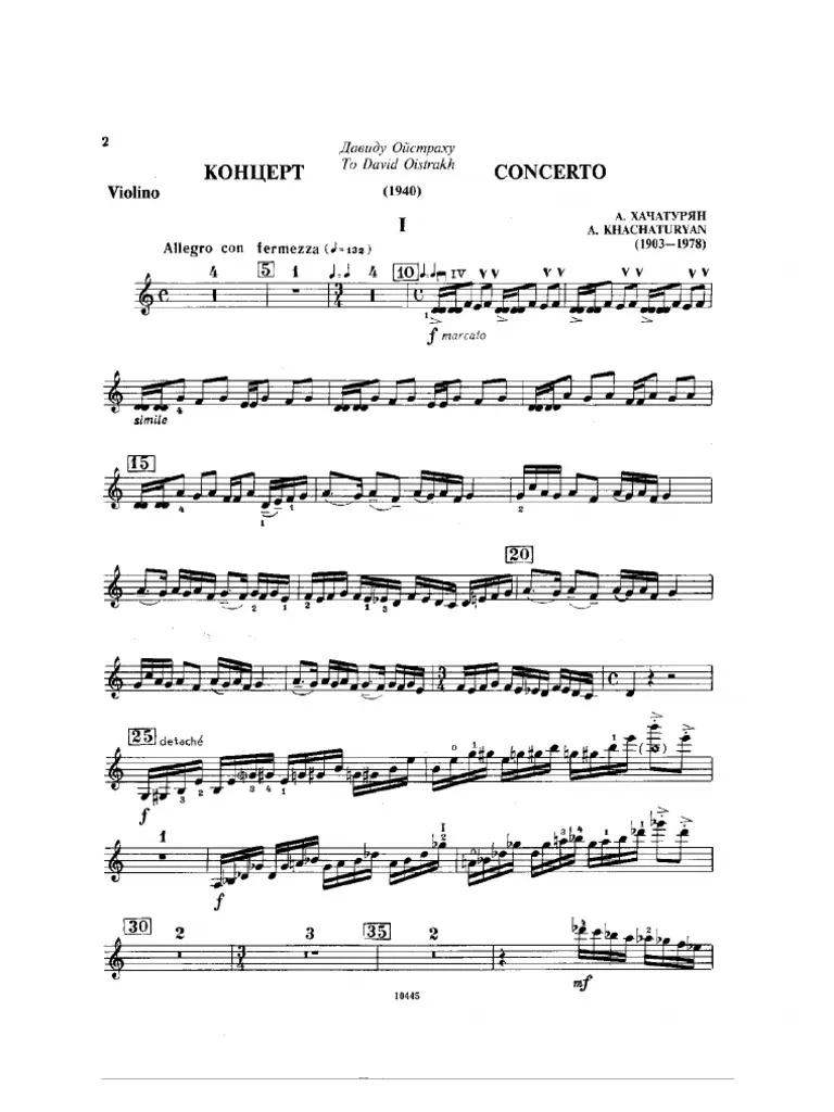 khachaturian violin concerto - How many concertos did Khachaturian write