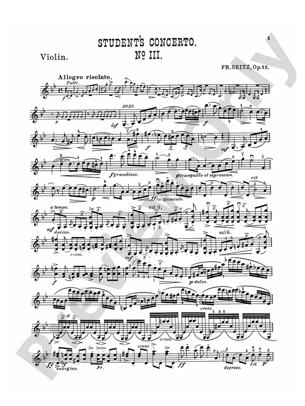 seitz violin concerto - How many concertos did Seitz compose