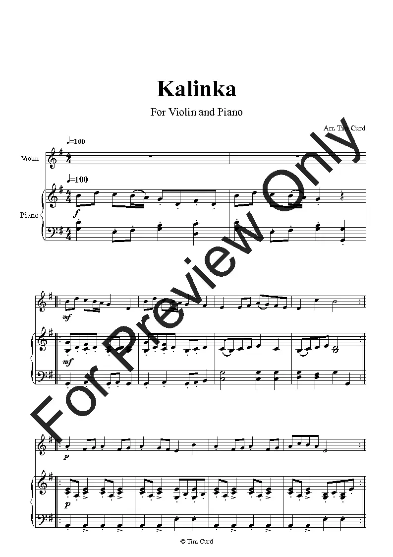 kalinka violin - Is Kalinka Russian or Ukrainian