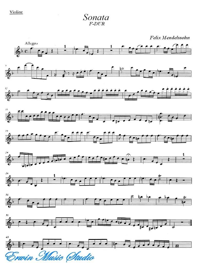 mendelssohn violin sonata f major - Is Mendelssohn Violin Concerto romantic