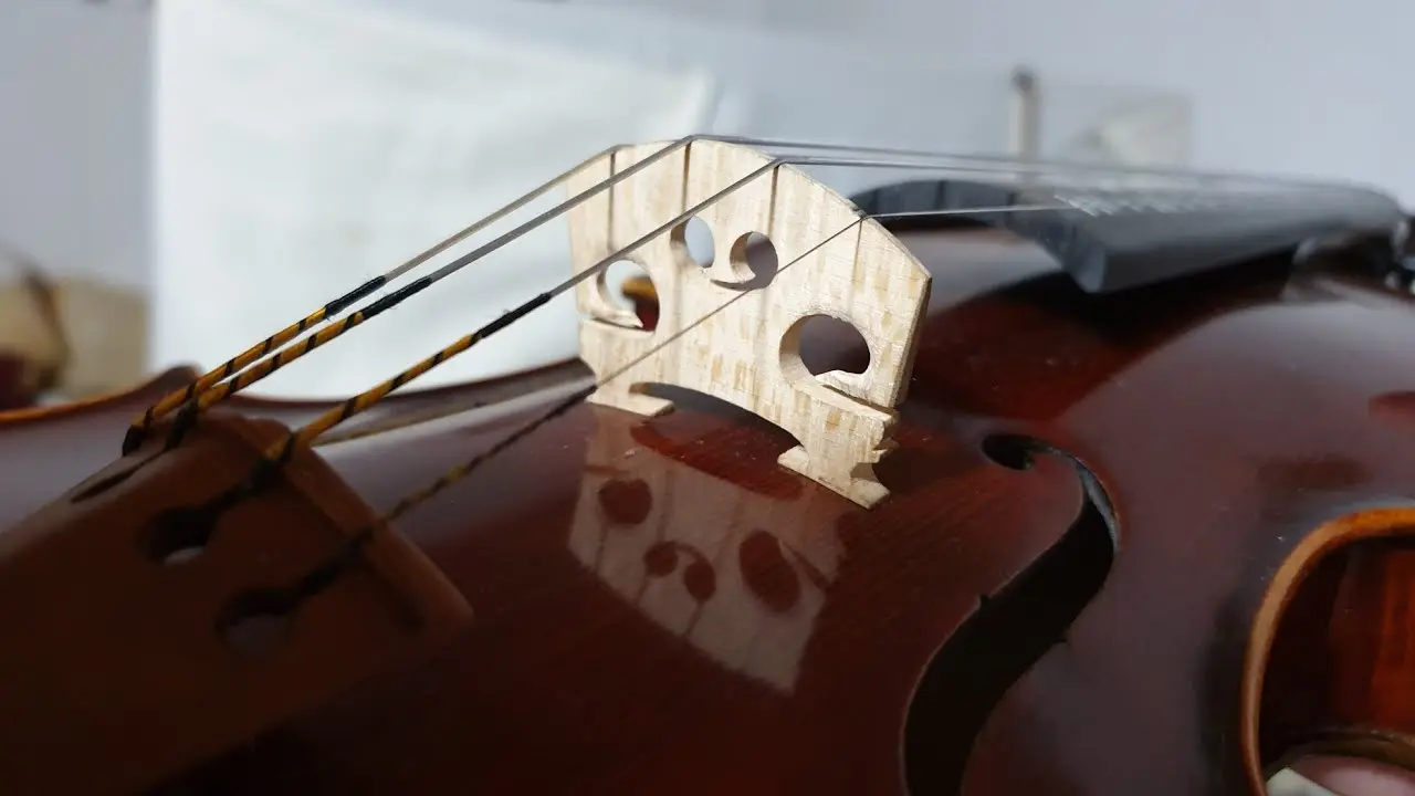 ¿Cómo colocar un puente de violín? - Por qué los puentes de violín tienen agujeros como colocar puente de violin - Por qué los puentes de violín tienen agujeros