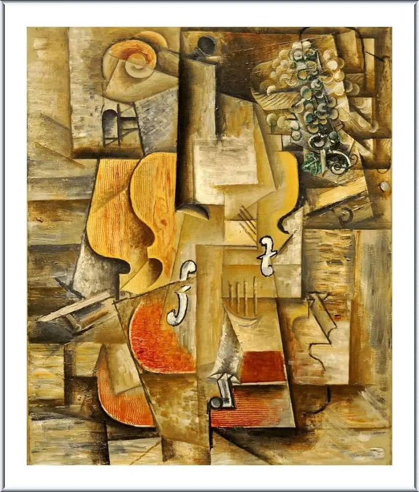 violin y uvas picasso - Qué tipo de pintura utilizaba Pablo Picasso