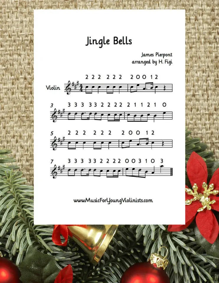 jingle bells violin easy - What are the notes for Jingle Bells