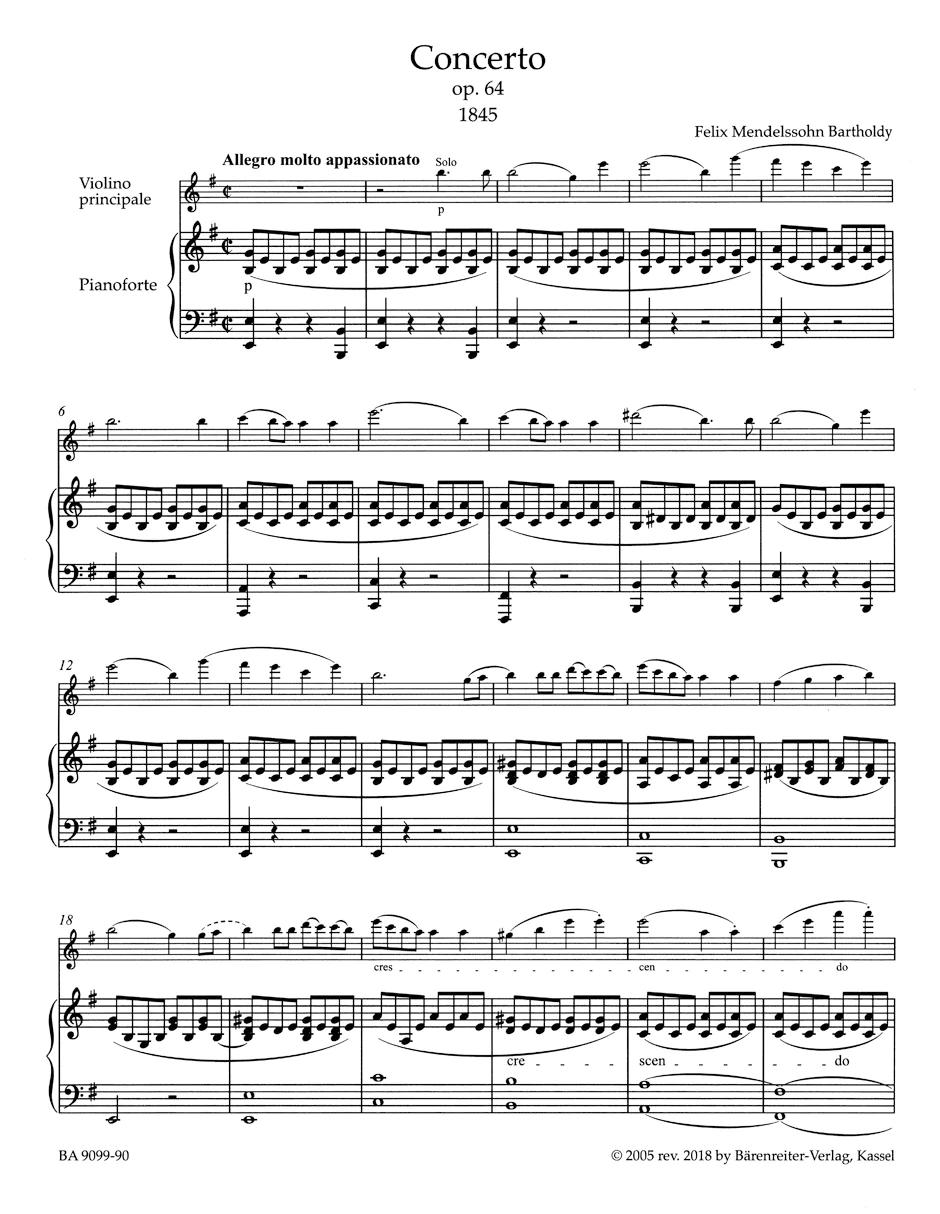 concerto for violin and orchestra in e minor - What grade is Mendelssohn violin concerto in E minor