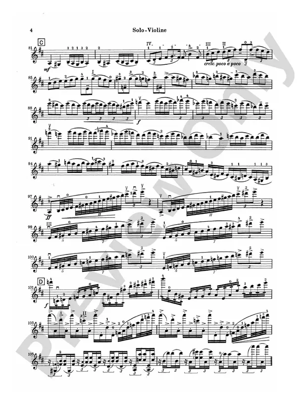 violin concerto in d major - What instruments are used in the violin concerto in D major