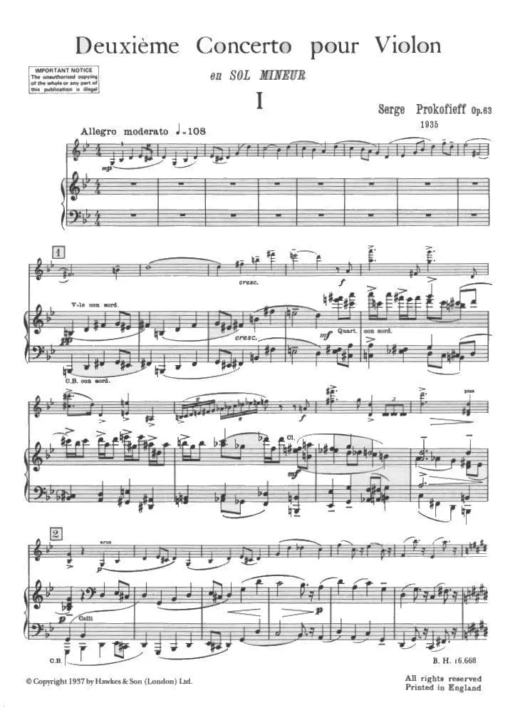 prokofiev violin concerto - What is Prokofiev's most famous piece