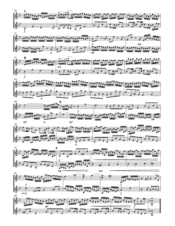bach violin fugue in g minor - What is the form of fugue in G minor