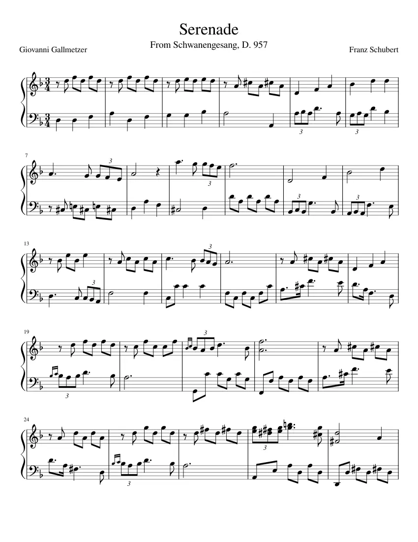 schubert serenade violin - What is the story behind Schubert's Serenade