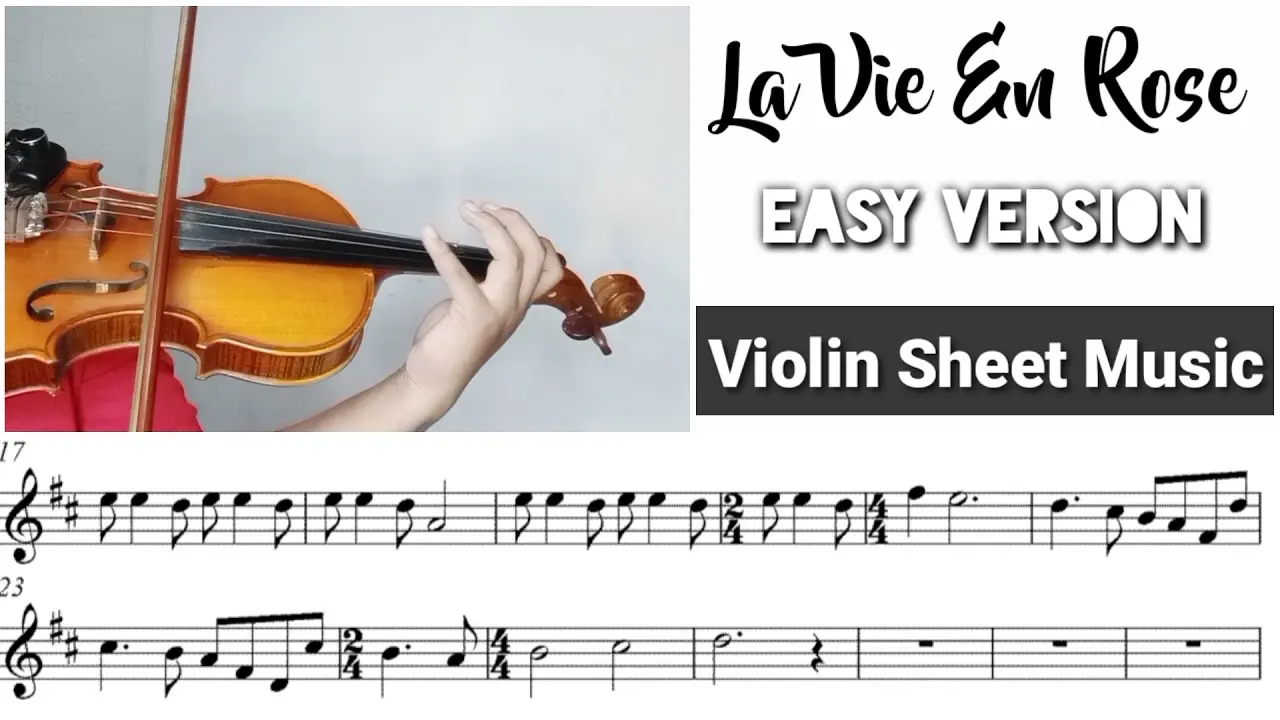 la vie en rose violin tutorial - What is the strumming pattern for La Vie en Rose