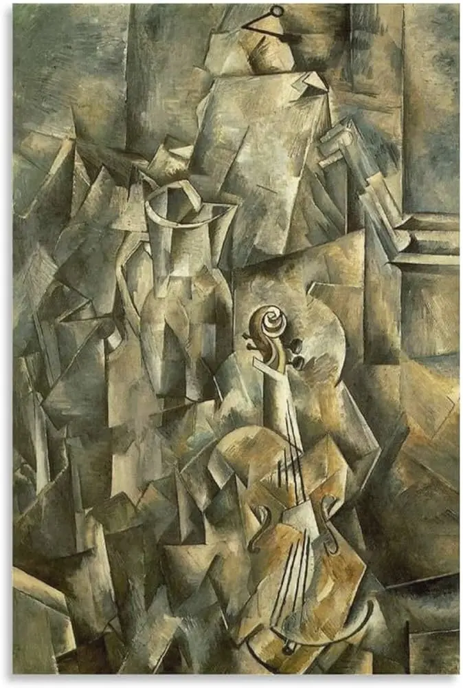violin and pitcher - What is the theory of the Cubists