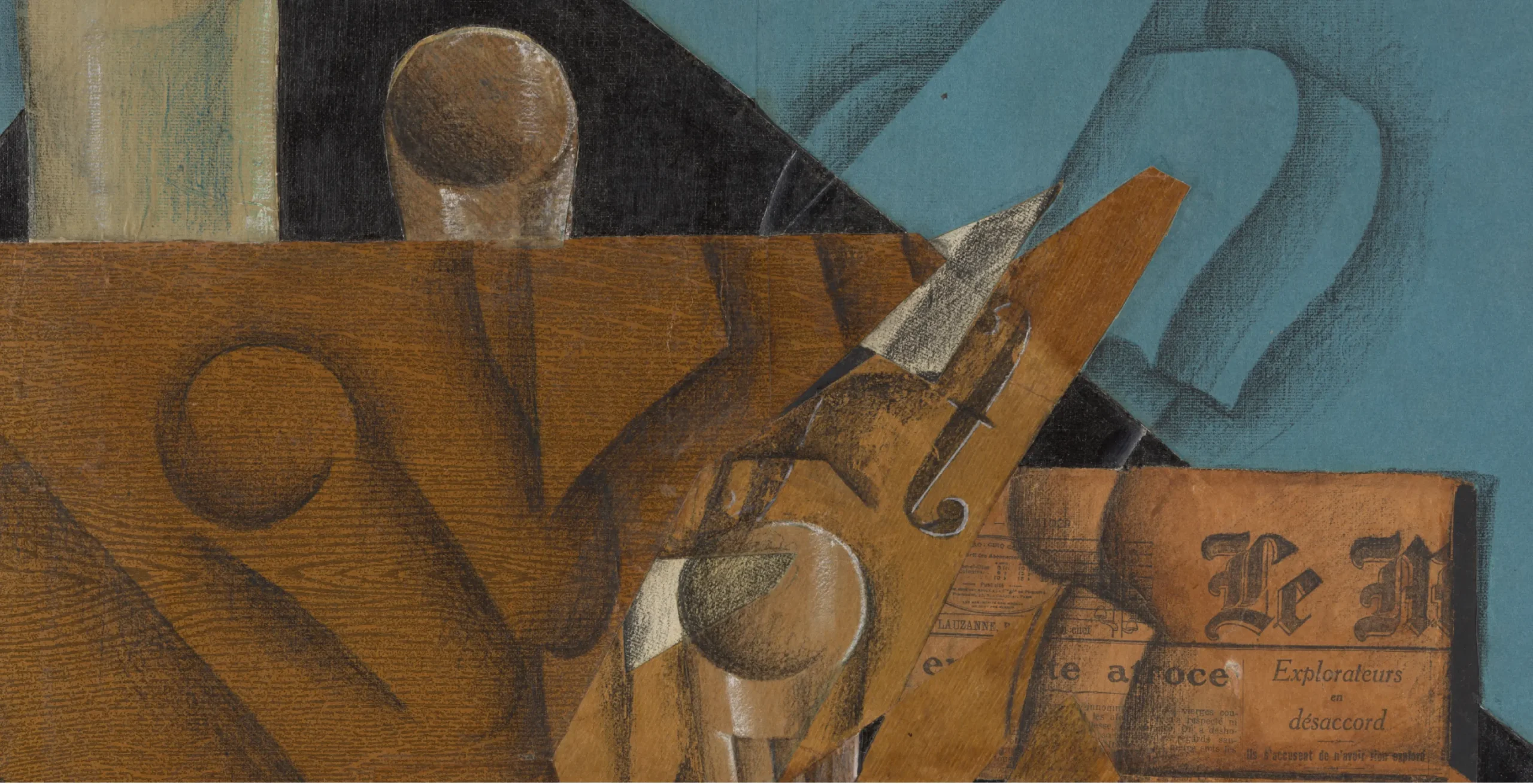 juan gris the violin - What techniques did Juan Gris use