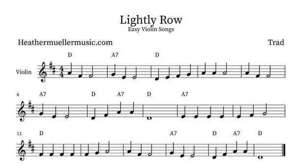 lightly row violin - Who is the composer of lightly row