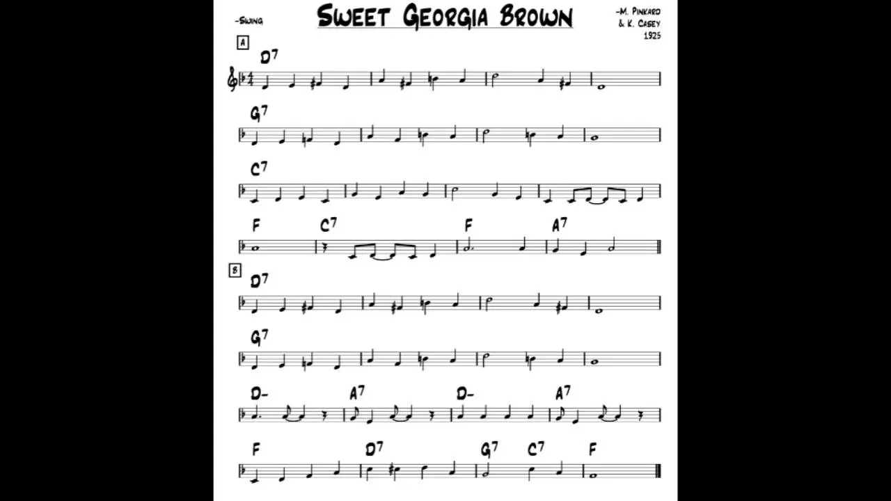 sweet georgia brown violin - Who originally sang Sweet Georgia Brown
