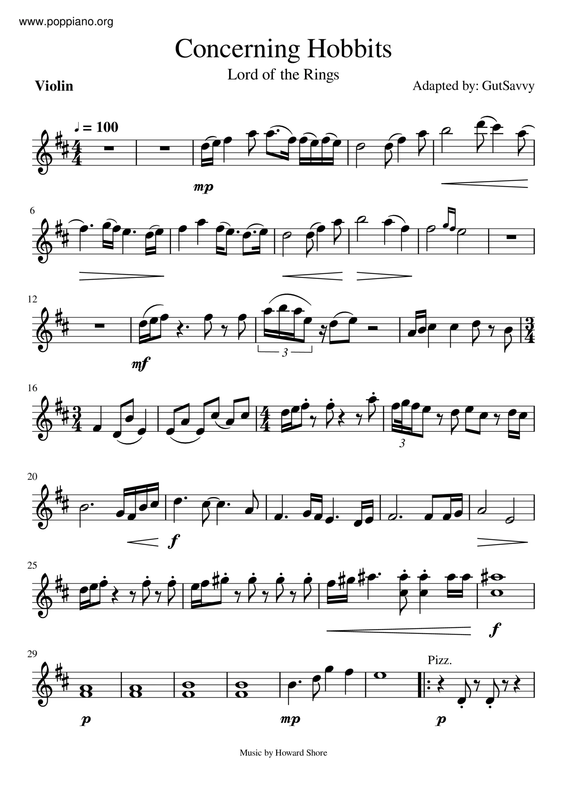 concerning hobbits violin - Who plays the flute in Concerning Hobbits