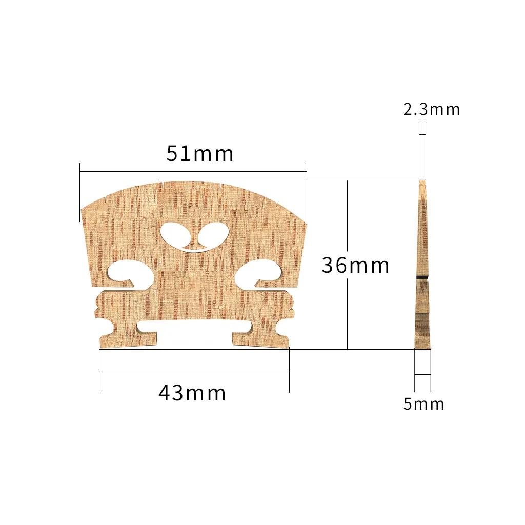 violin bridge measurements - Are all violin bridges the same size