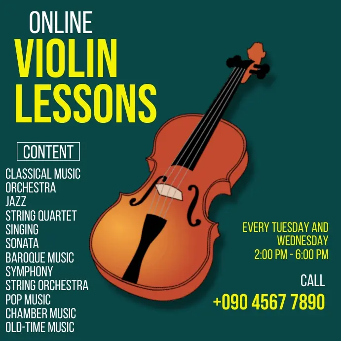 ideas para un anuncio de clases de violin - Cómo promocionar una escuela de música