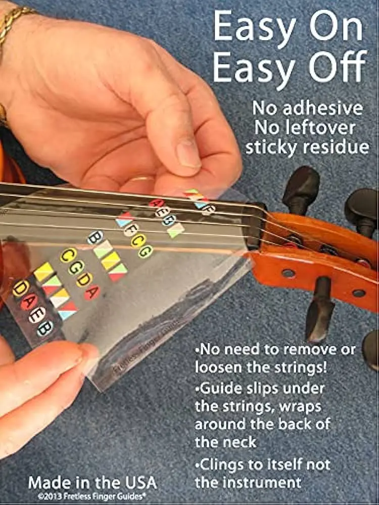 Cómo aprender violín con tutorial de dedo sin trastes - Cómo saben los violinistas dónde poner los dedos como apender violin con fretless guía de dedo - Cómo saben los violinistas dónde poner los dedos