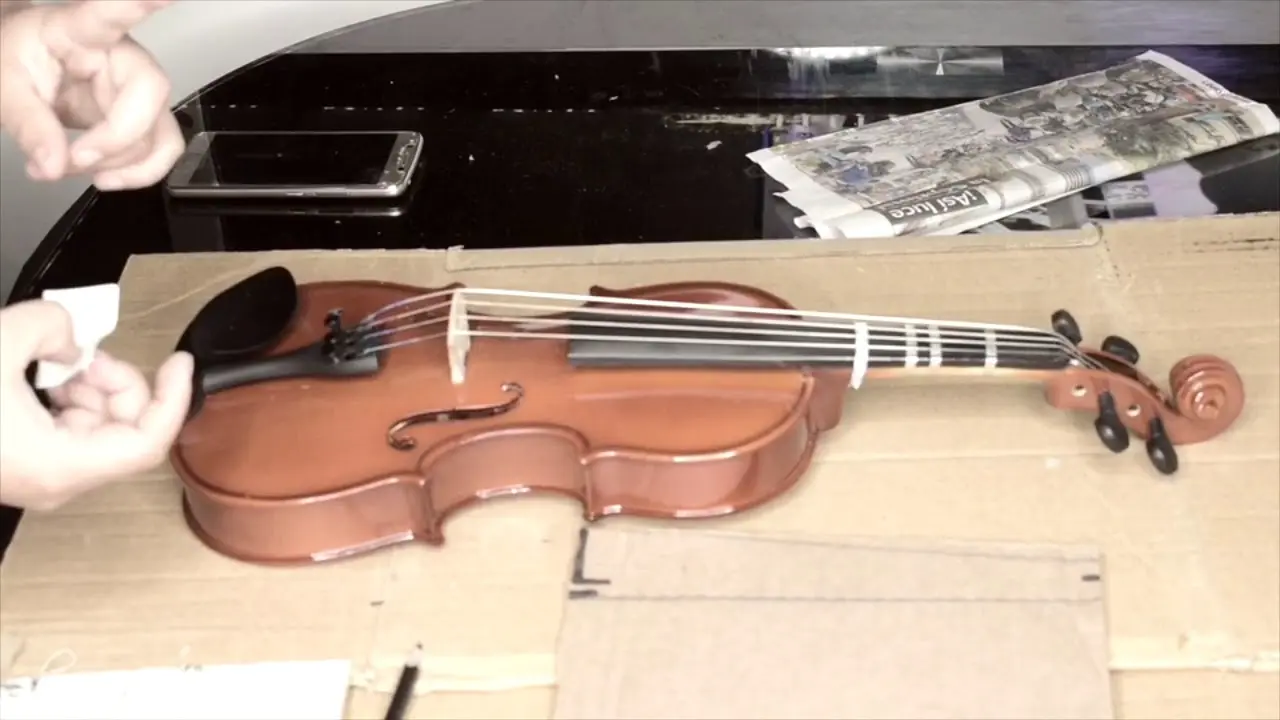 Cómo hacer el puente del violín en moldes de cartón - Cómo se corta el puente de un violín como hacer el puente del violin en carton moldes - Cómo se corta el puente de un violín