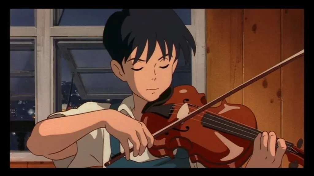 estudio ghibli personaje violin - Cómo se llama la chica de Susurros del corazón