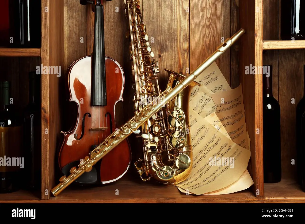 flauta y violines panderetas para adornar - Cómo se llama la flauta de varios tubos