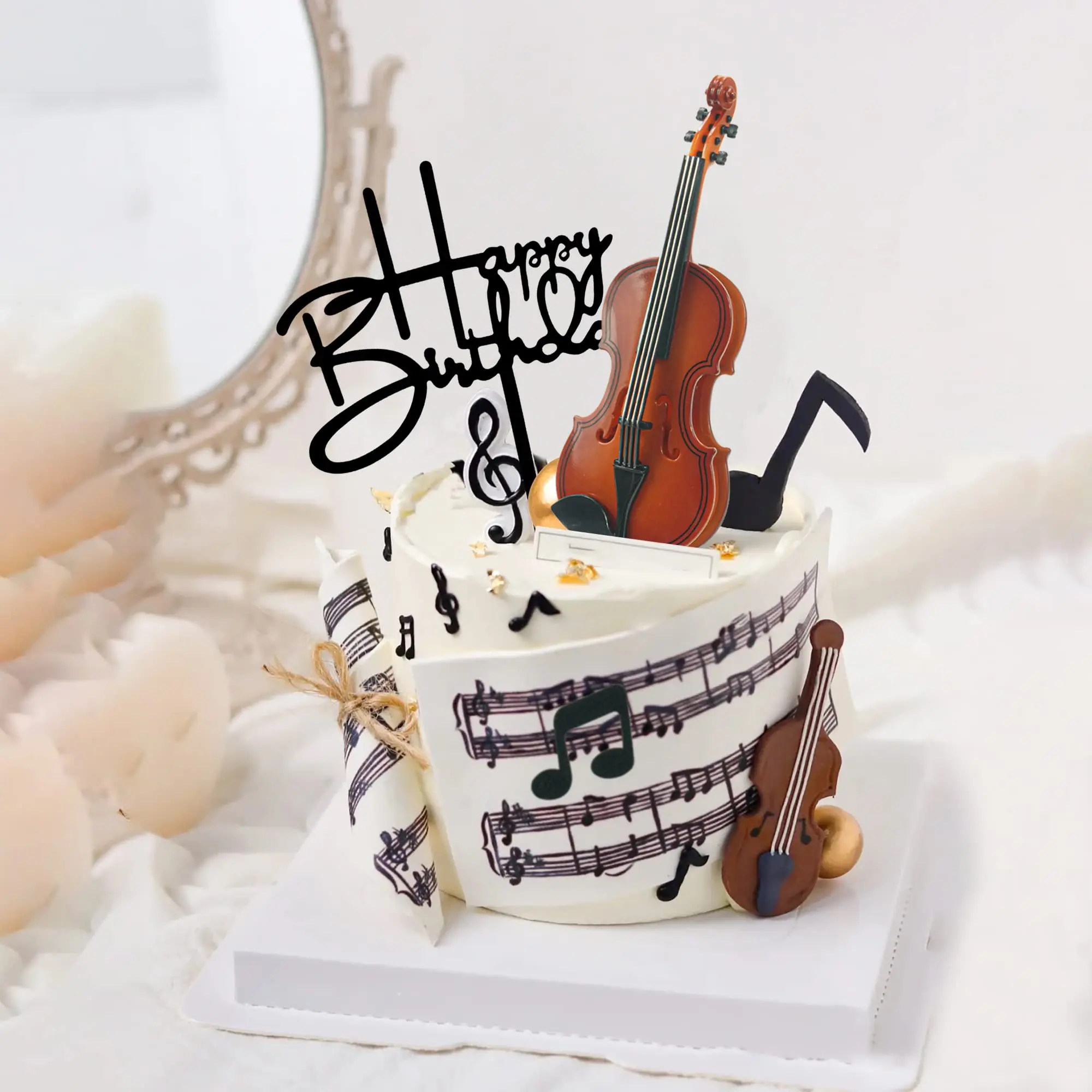 decoracion de tortas con violin - Cómo se llama lo que cubre el pastel