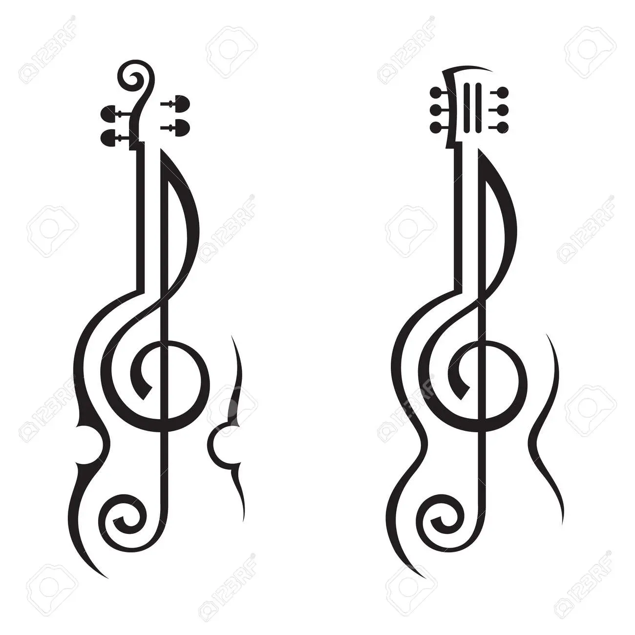 clave de sol y violin figura - Cómo se llaman las 5 líneas y los 4 espacios