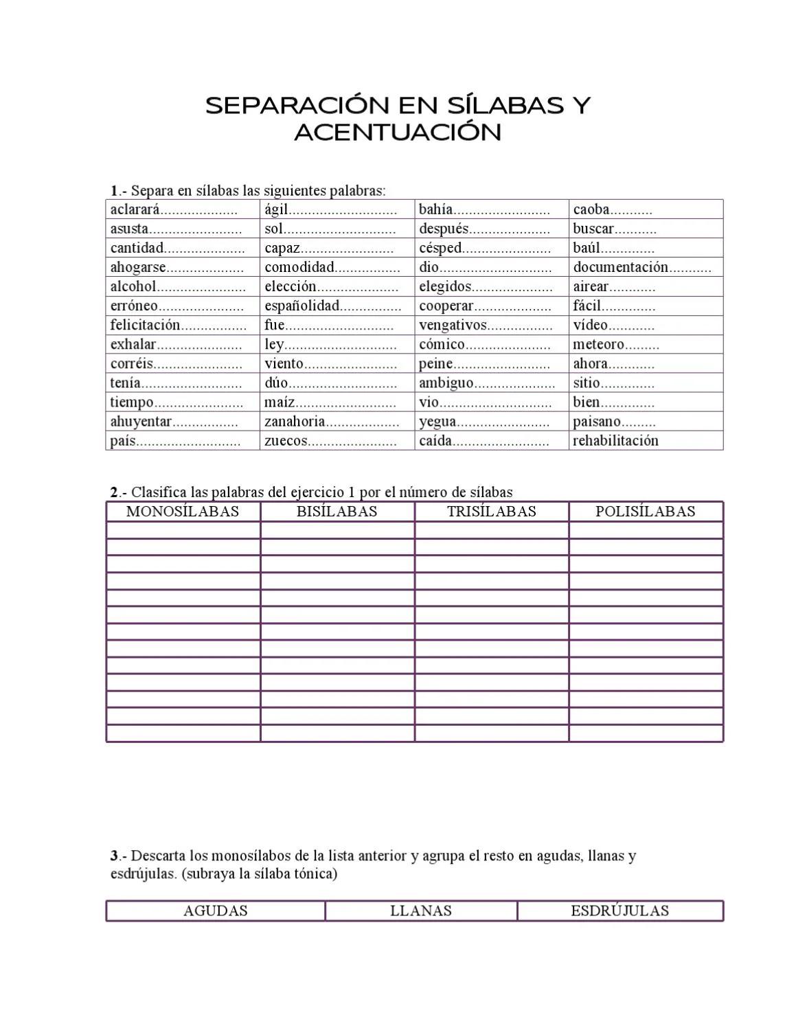 como se separs en silaba violín - Cómo separar en sílabas las palabras con diptongo