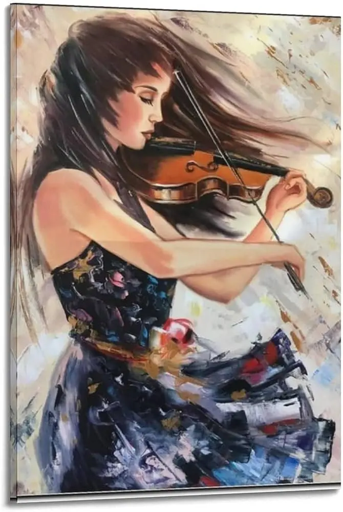 pinturas aloleo de mujeres violinistas - Cuál es la pintura más bella del mundo