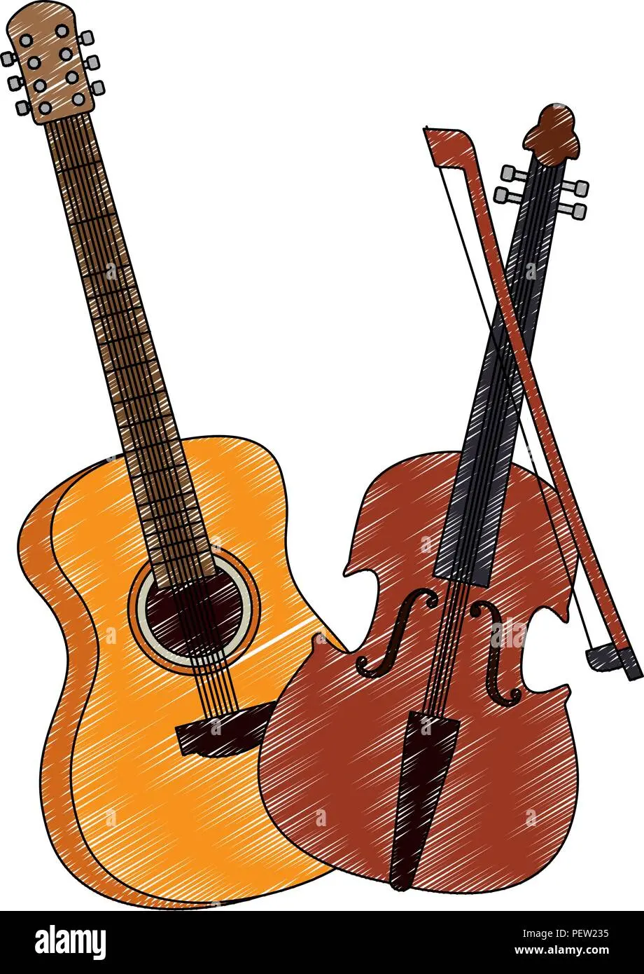 imagen instrumento violin gitarra - Cuáles son las tres grandes familias de los instrumentos musicales