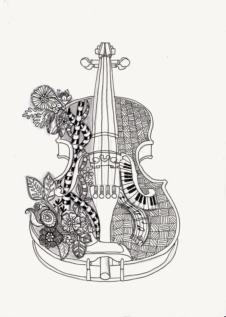 imagenes de violines para colorear con mandalas - Cuáles son los mejores colores para pintar mandalas