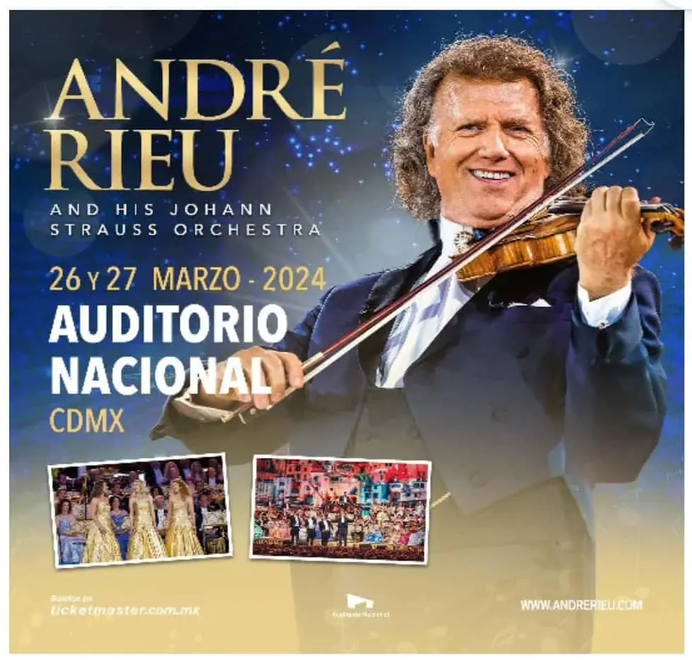 rieu violinista en mexico - Cuando estuvo André Rieu en México