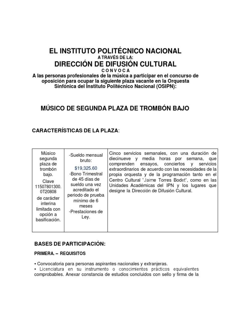 Convocatoria Violín Politécnico - Cuándo se abre la convocatoria para el Politecnico convocatoria violin politecnico - Cuándo se abre la convocatoria para el Politecnico