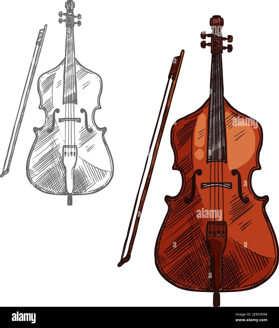 arco de violin cello y contrabajo - Cuánto mide el arco del cello