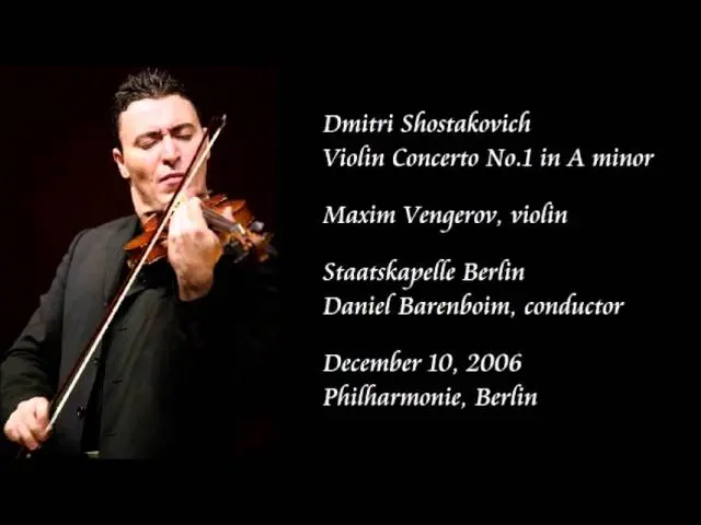 concierto para violín ambas de dmitri shostakovich - Cuántos conciertos para piano compuso Shostakovich