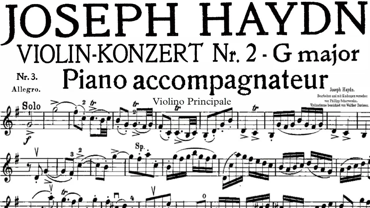 concierto para violin de haydn contexto - Cuántos conciertos para trompeta escribió Haydn