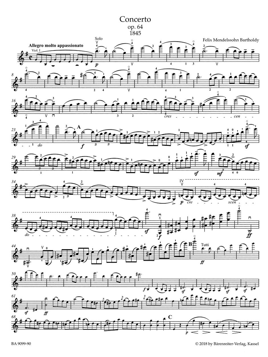 mendelsson concierto para violin - Cuántos conciertos para violín compuso Mendelssohn
