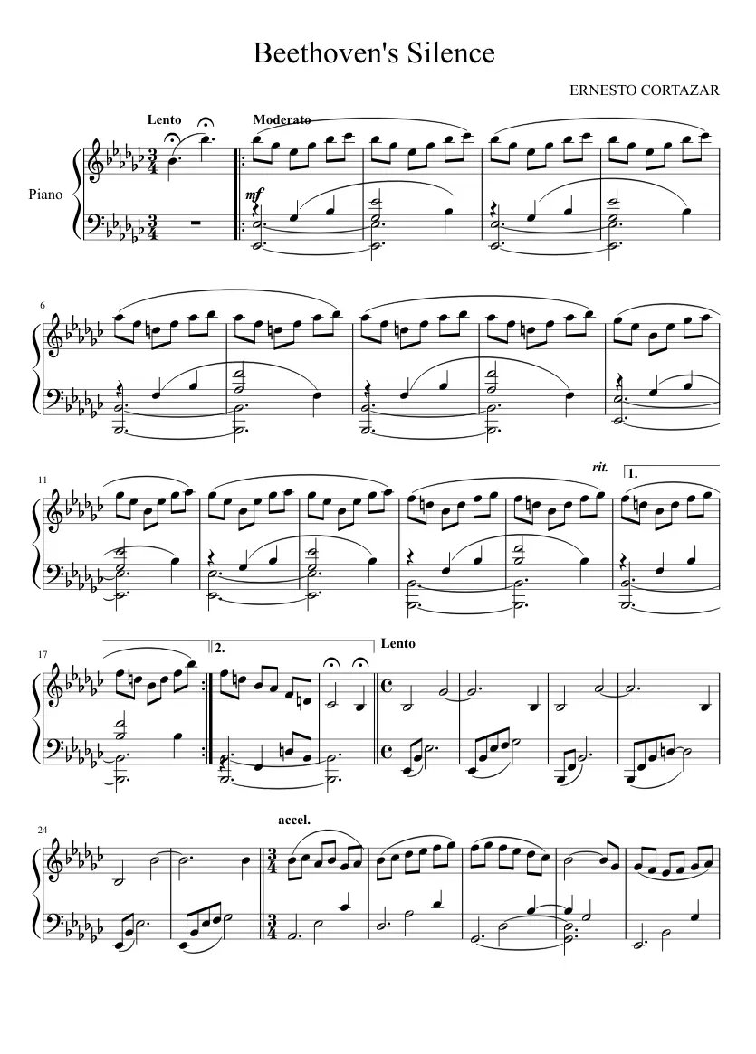 beethoven's silence ernesto cortazar violin - Did Beethoven write Beethoven's silence