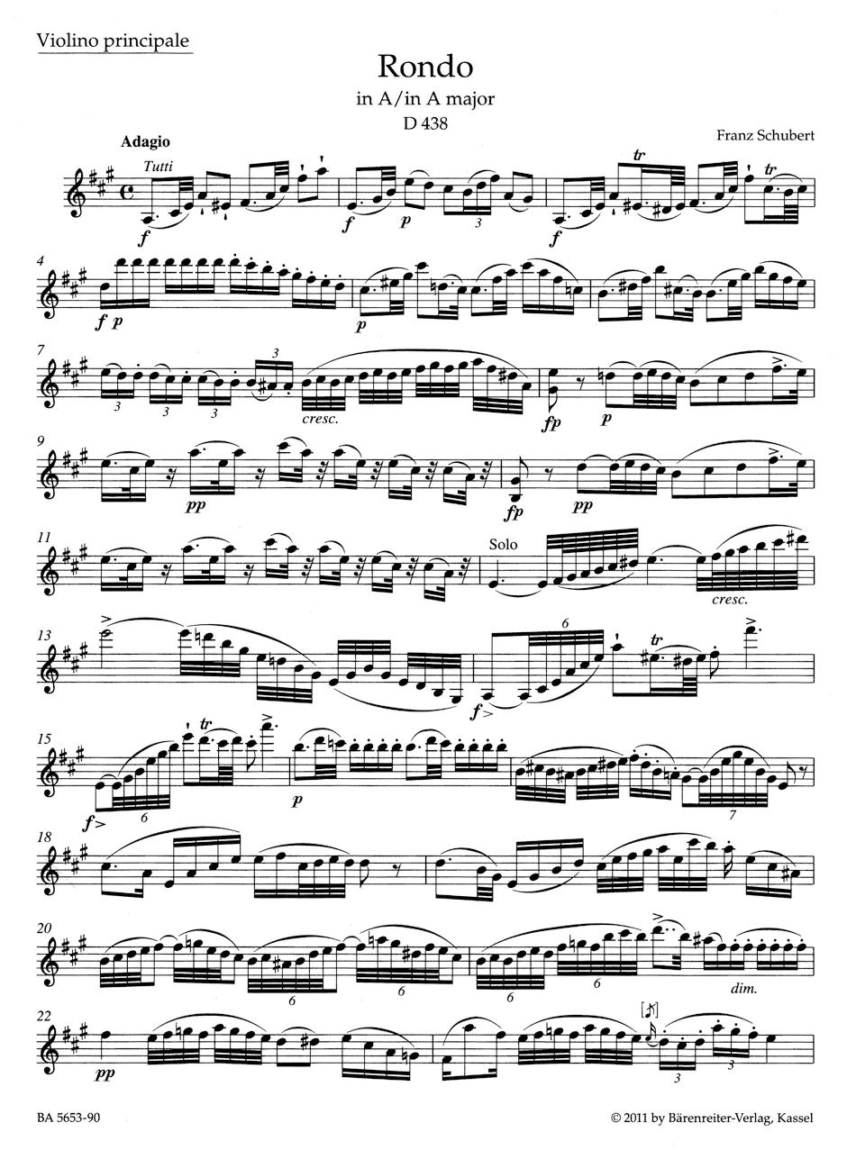 schubert rondo violin - Did Franz Schubert get married