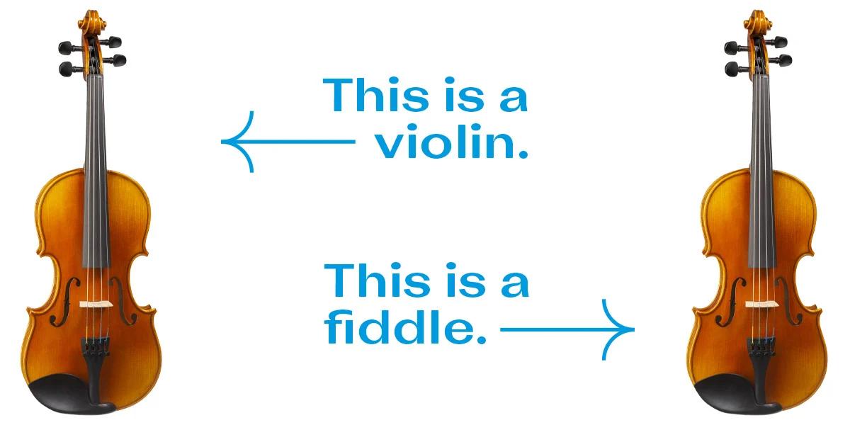 difference between fiddle and violin strings - Do fiddles and violins have different strings
