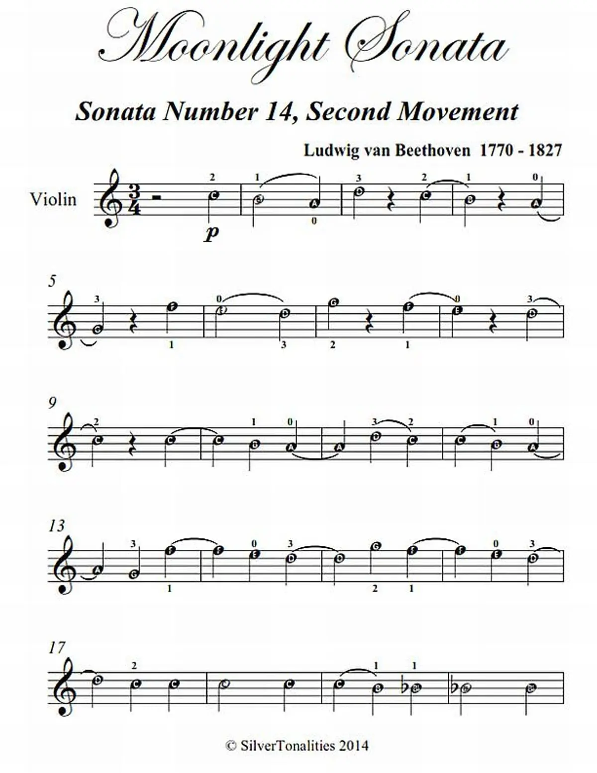 beethoven moonlight sonata violin - How deaf was Beethoven when he wrote Moonlight Sonata