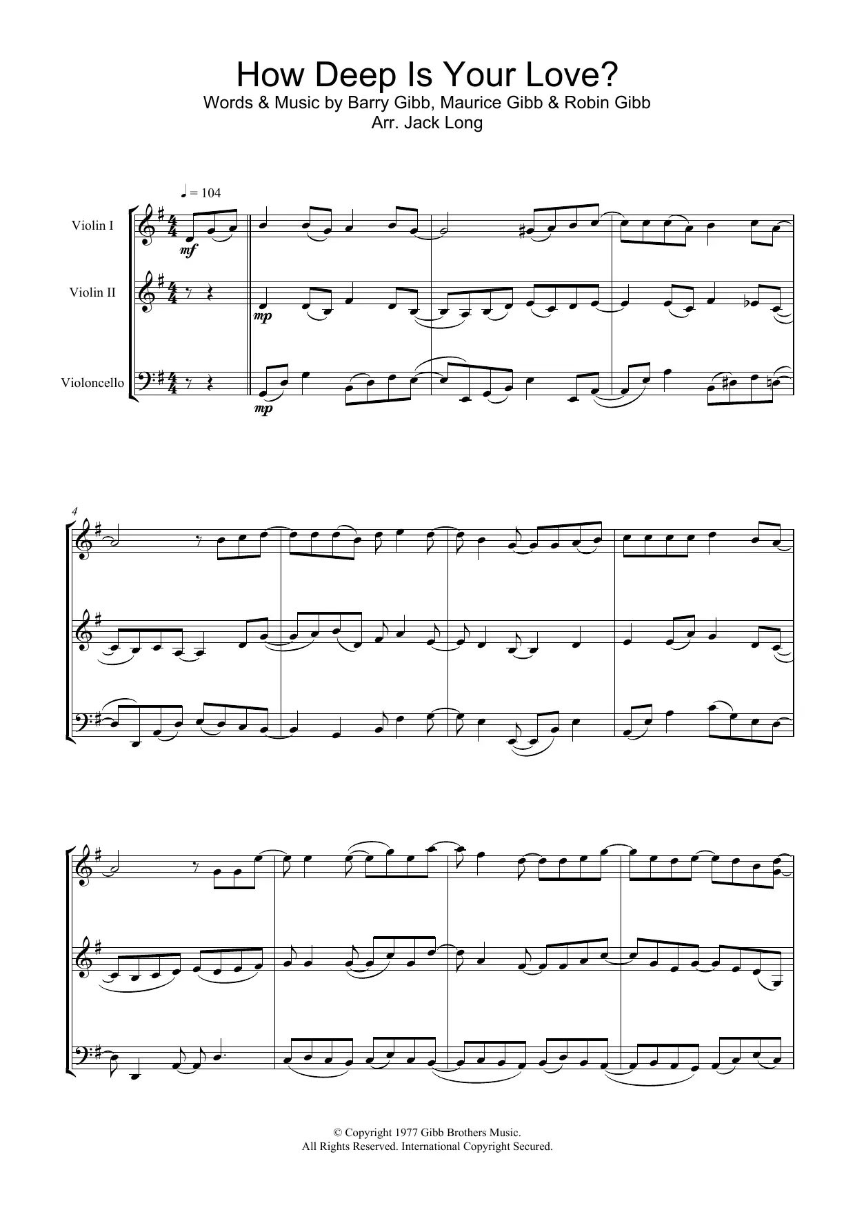 How Deep Is Your Love Bee Gees en el violín - How Deep Is Your Love Bee Gees song meaning how deep is your love bee gees violin - How Deep Is Your Love Bee Gees song meaning