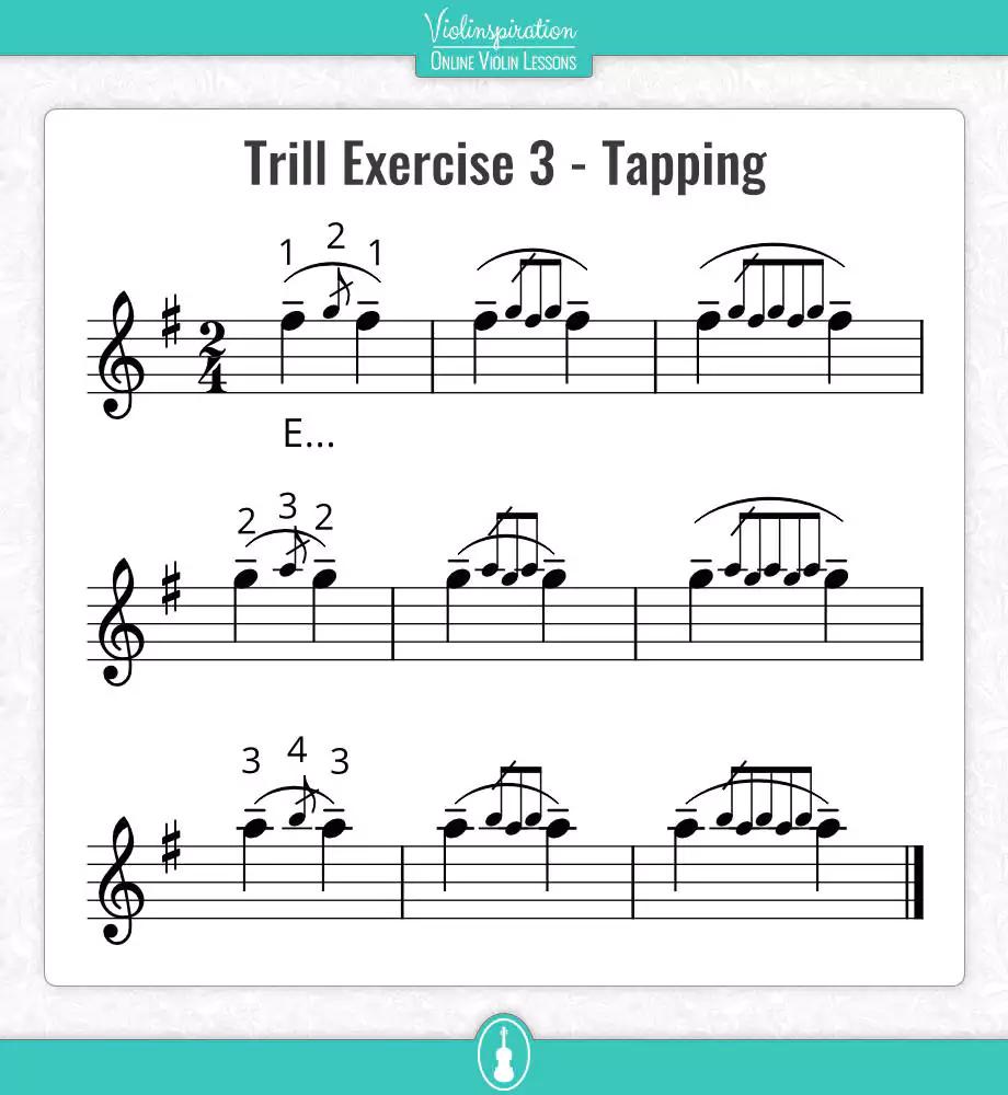 violin trill exercises - How do you know when to trill up or down