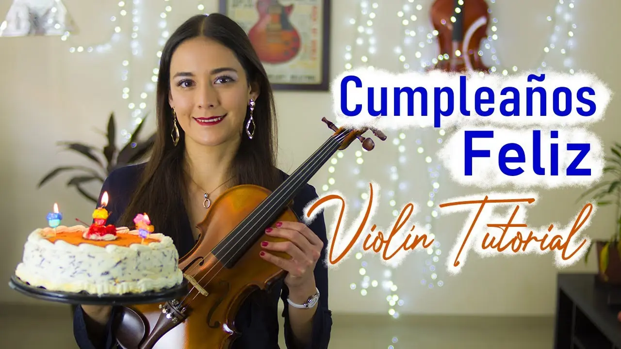 feliz cump le violin - How do you say Feliz cumple